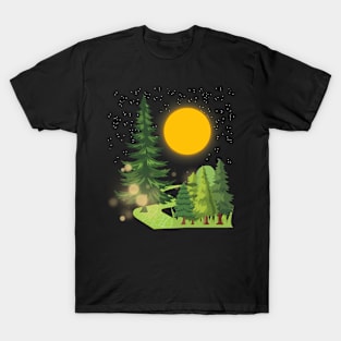 Jungle Crossed by a modern road T-Shirt